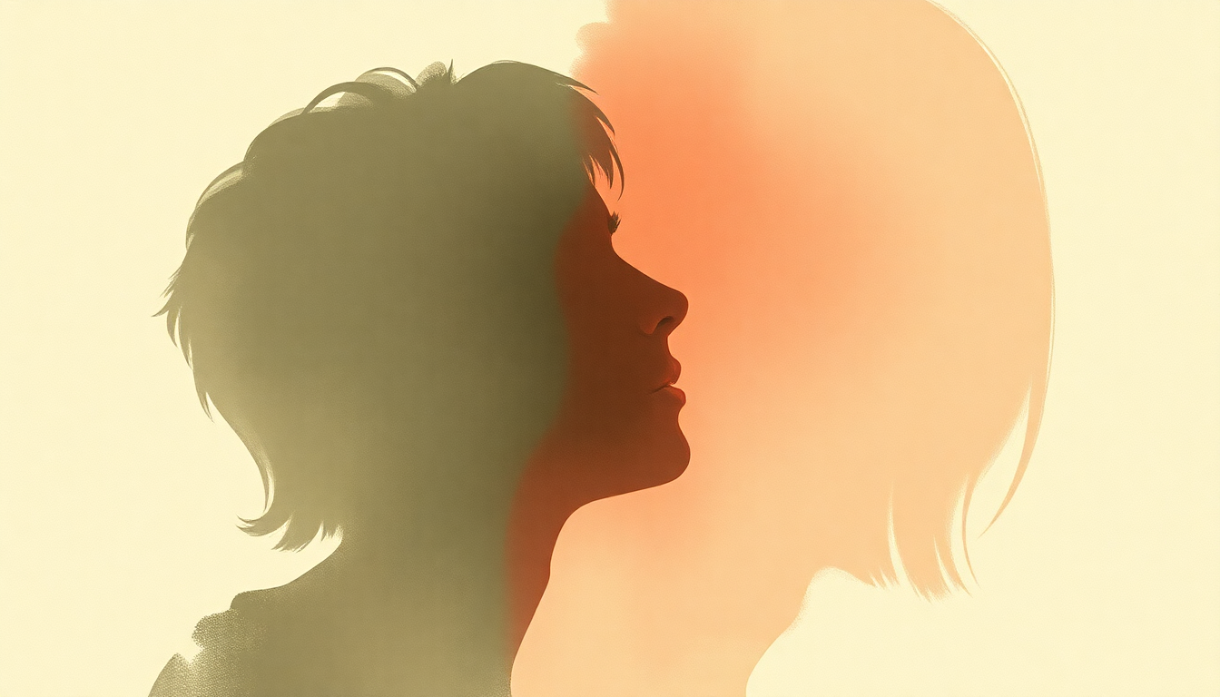 Fan-driven abstract illustration evoking the emotional arc of Me and Michael by MGMT