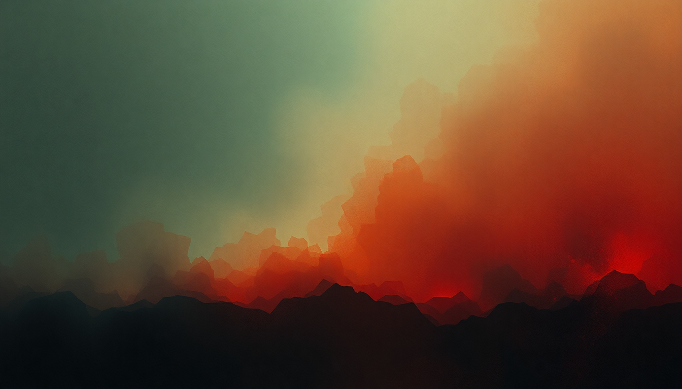 Fan-driven abstract illustration evoking the emotional arc of Megalomaniac by Incubus