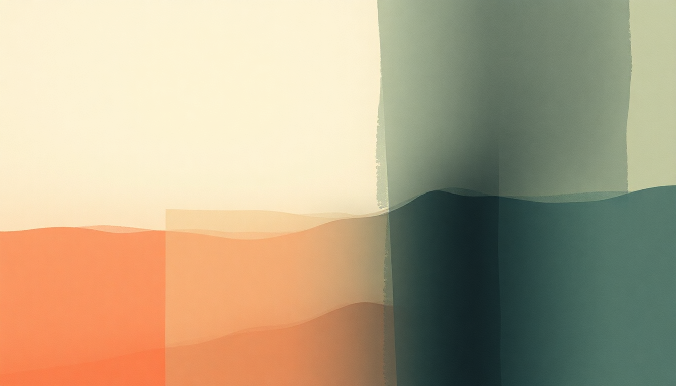 Fan-driven abstract illustration evoking the emotional arc of Melancholia by William Basinski