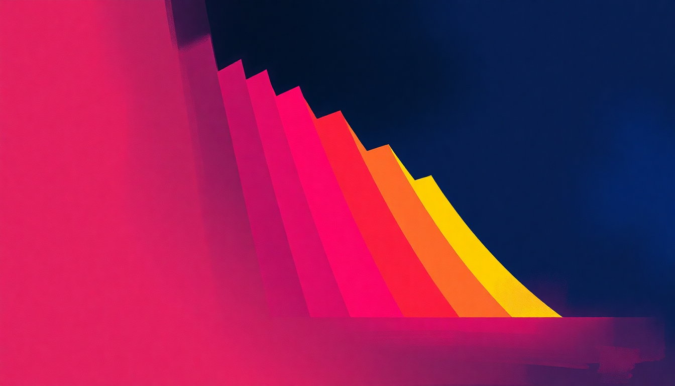 Fan-driven abstract illustration evoking the emotional arc of Memorabilia by Soft Cell