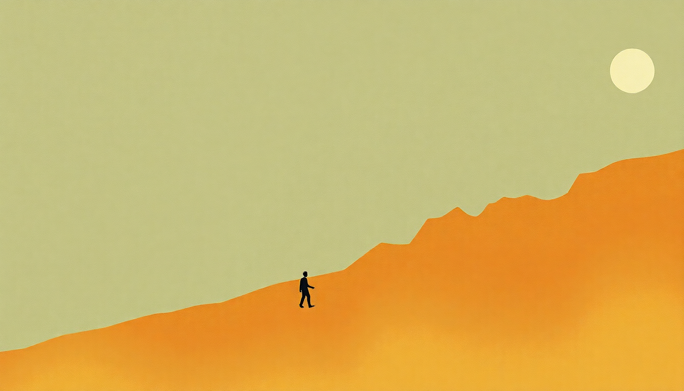 Fan-driven abstract illustration evoking the emotional arc of Mercury in Retrograde by Sturgill Simpson