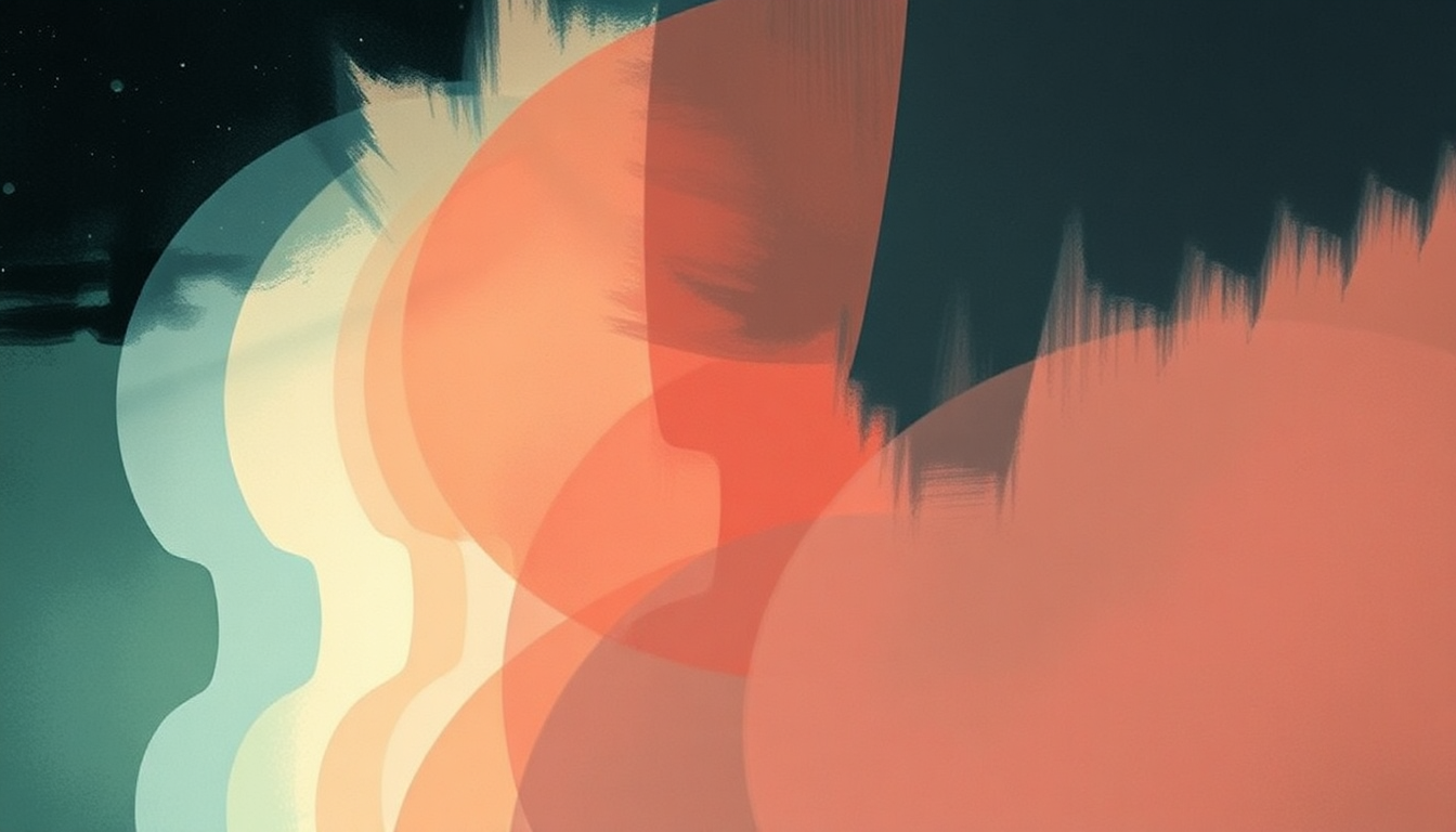 Fan-driven abstract illustration evoking the emotional arc of Mermaids by Florence + the Machine