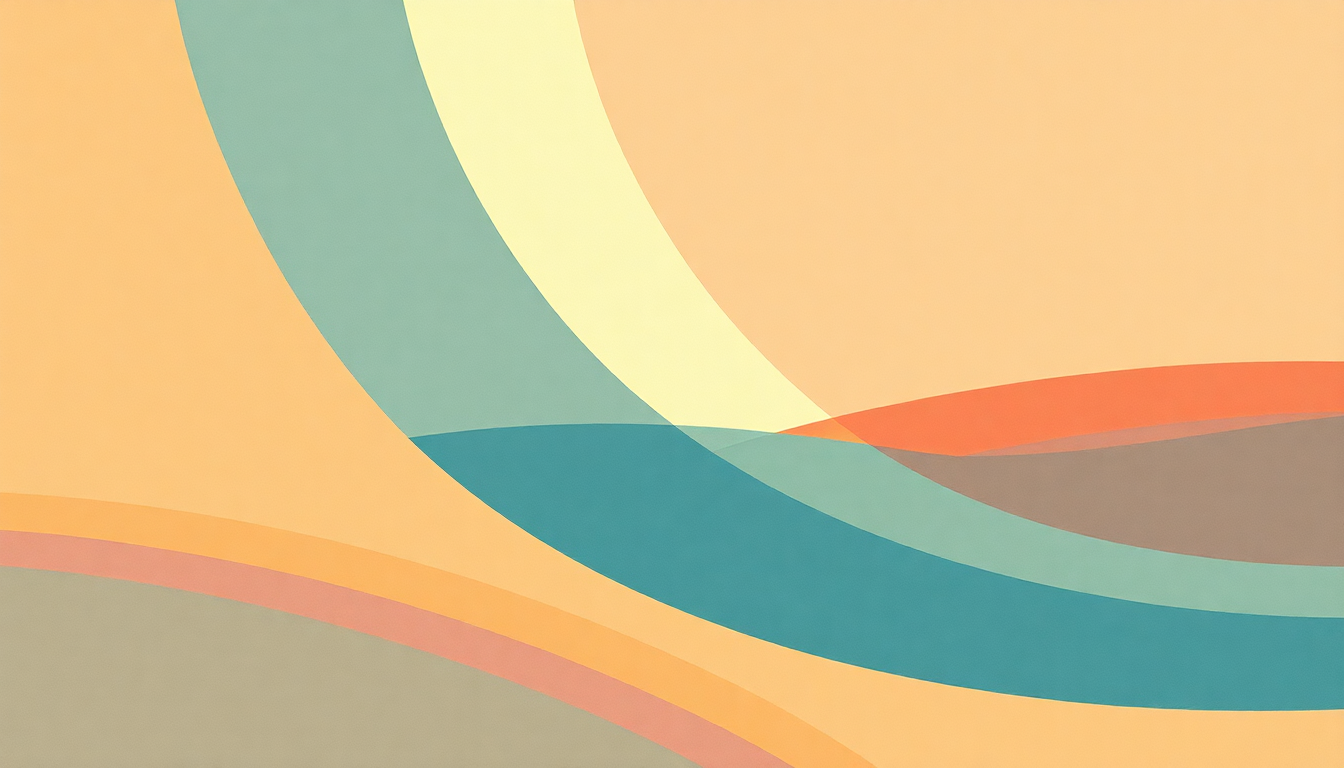 Fan-driven abstract illustration evoking the emotional arc of Metal on Metal by Kraftwerk