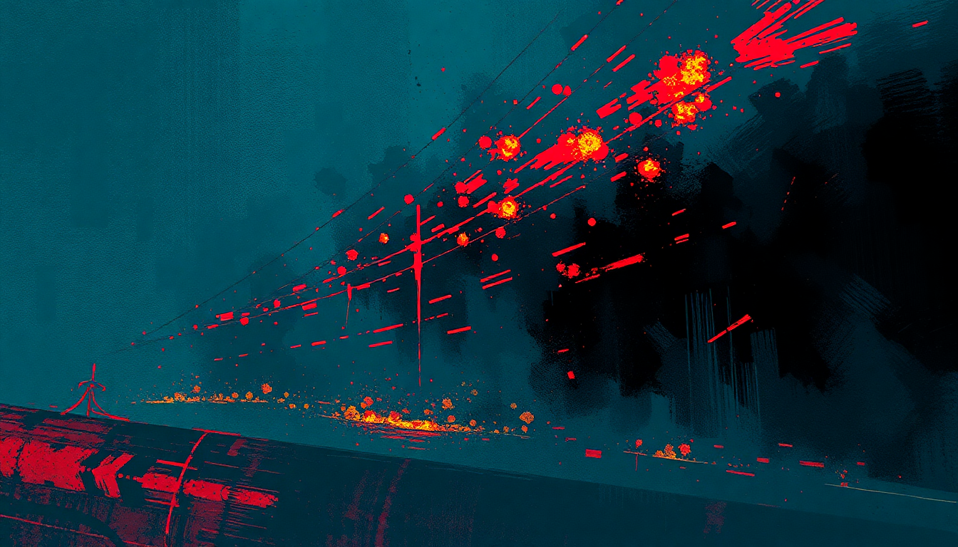 Fan-driven abstract illustration evoking the emotional arc of Metal Thrashing Mad by Anthrax