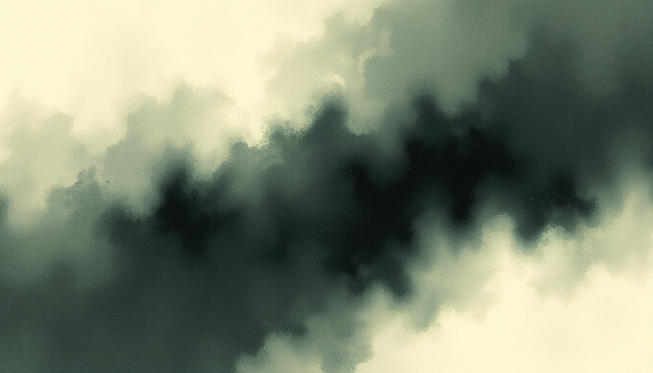 Fan-driven abstract illustration evoking the emotional arc of Methademic by Baroness