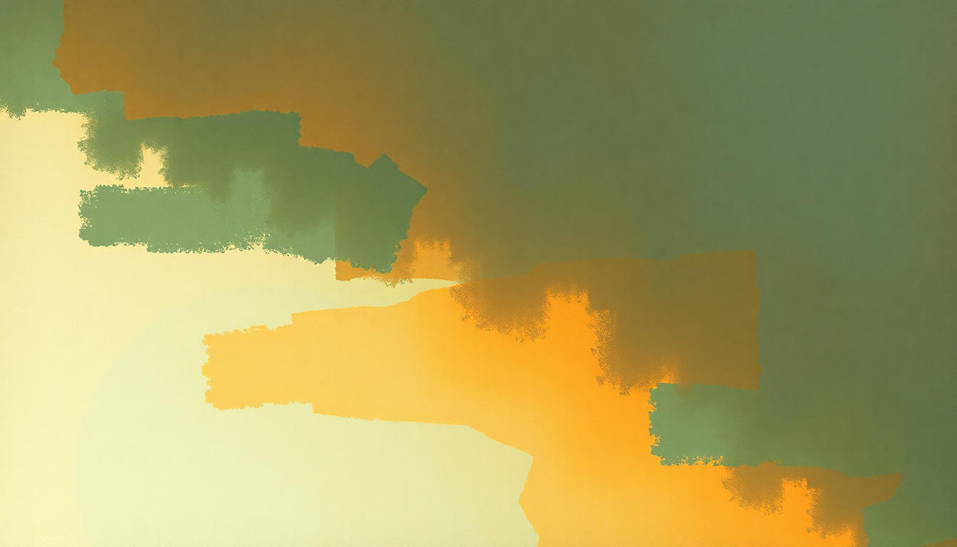 Fan-driven abstract illustration evoking the emotional arc of Method Acting by Bright Eyes