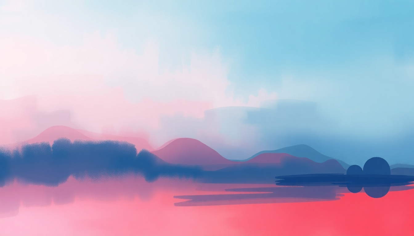 Fan-driven abstract illustration evoking the emotional arc of Mia by Bad Bunny