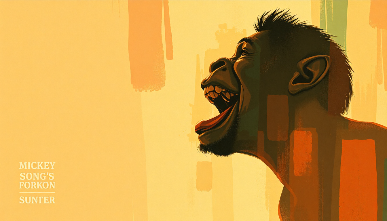 Fan-driven abstract illustration evoking the emotional arc of Mickey's Monkey by Smokey Robinson