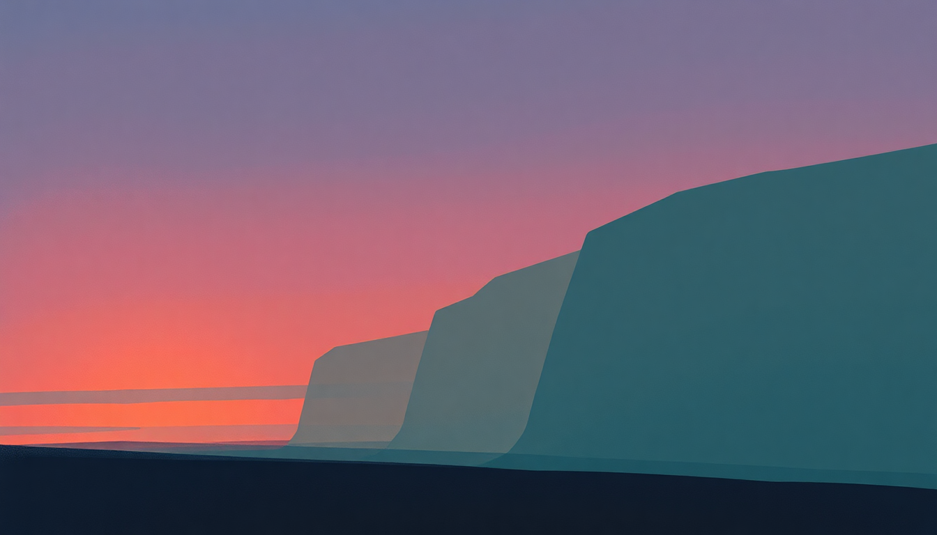 Fan-driven abstract illustration evoking the emotional arc of Ministry of Alienation by Unknown Mortal Orchestra