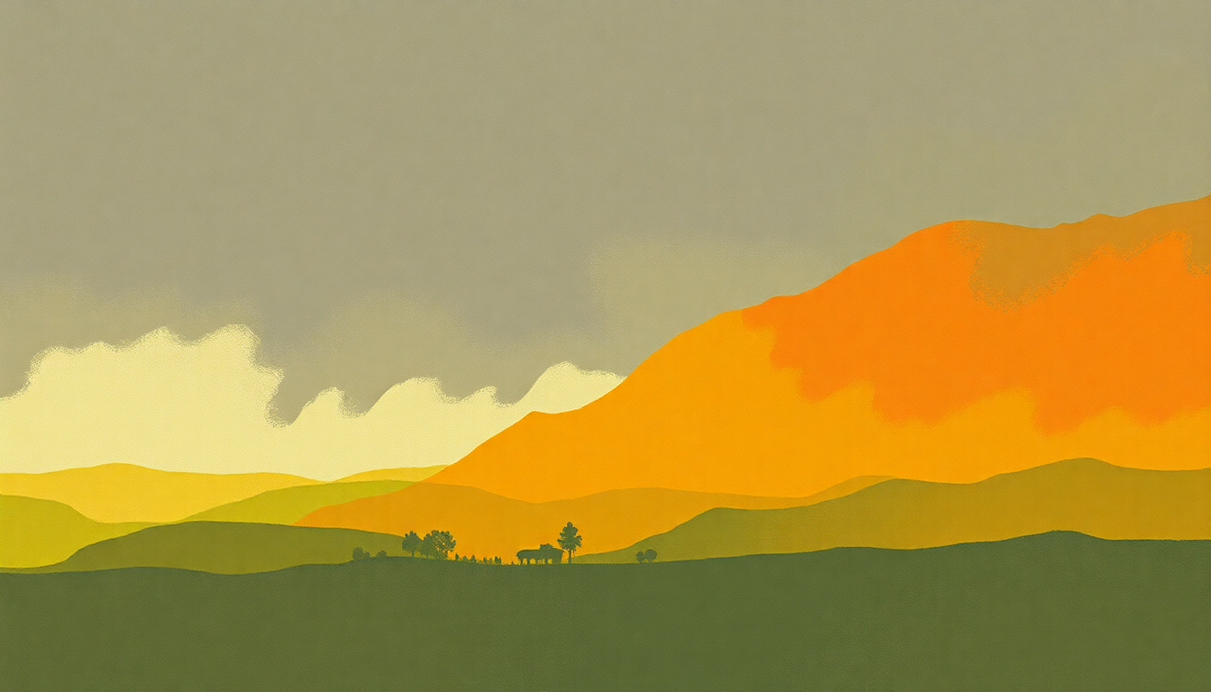 Fan-driven abstract illustration evoking the emotional arc of Miss World by Hole