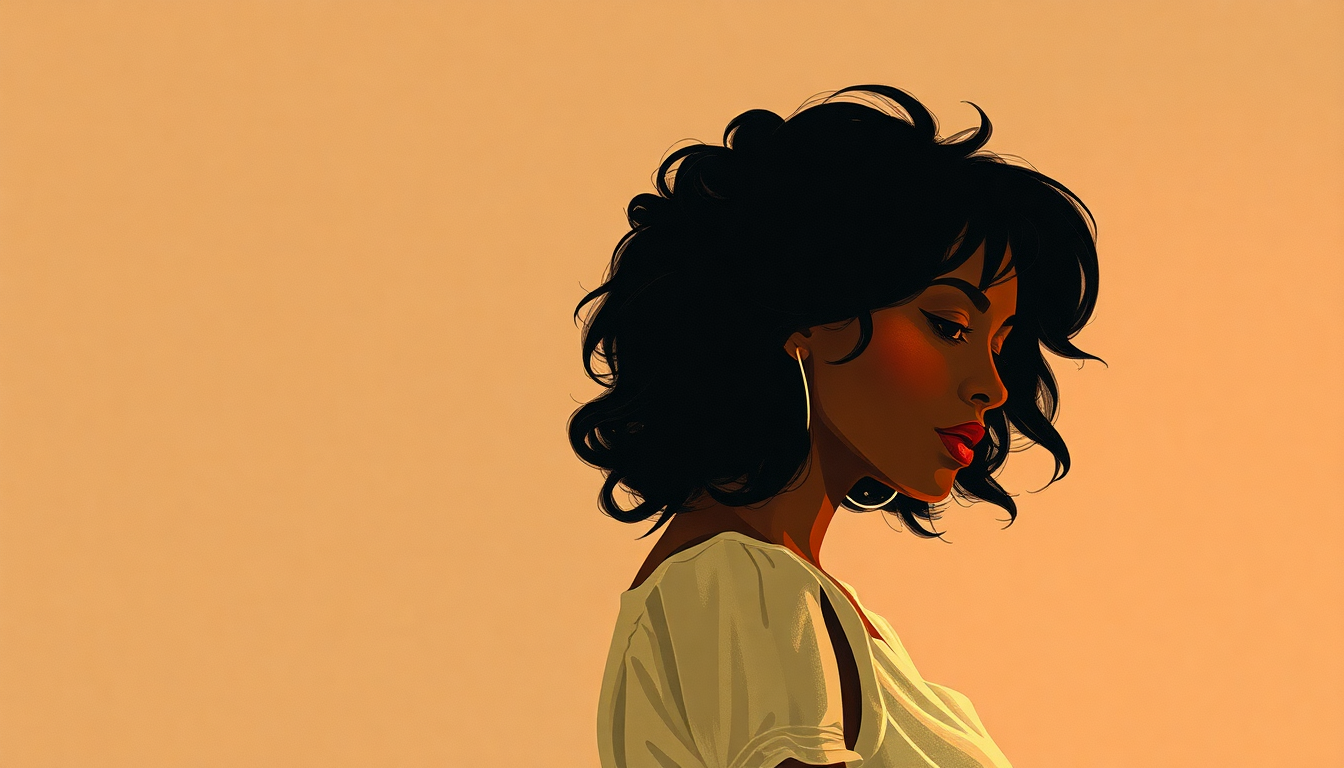 Fan-driven abstract illustration evoking the emotional arc of Missing You by Diana Ross