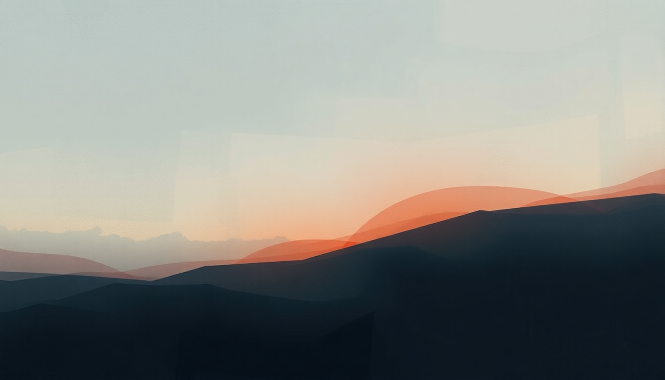 Fan-driven abstract illustration evoking the emotional arc of Mistake by Moby