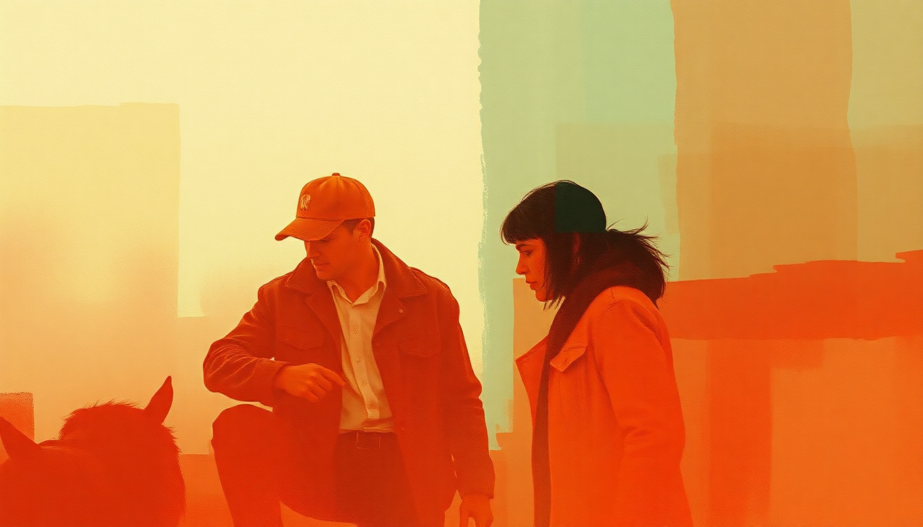 Fan-driven abstract illustration evoking the emotional arc of Modern Day Bonnie and Clyde by Travis Tritt