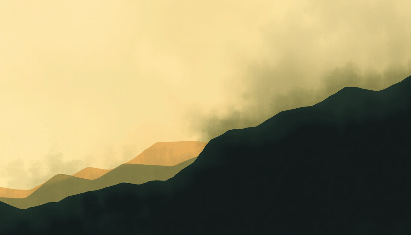 Fan-driven abstract illustration evoking the emotional arc of Modern Man by Arcade Fire