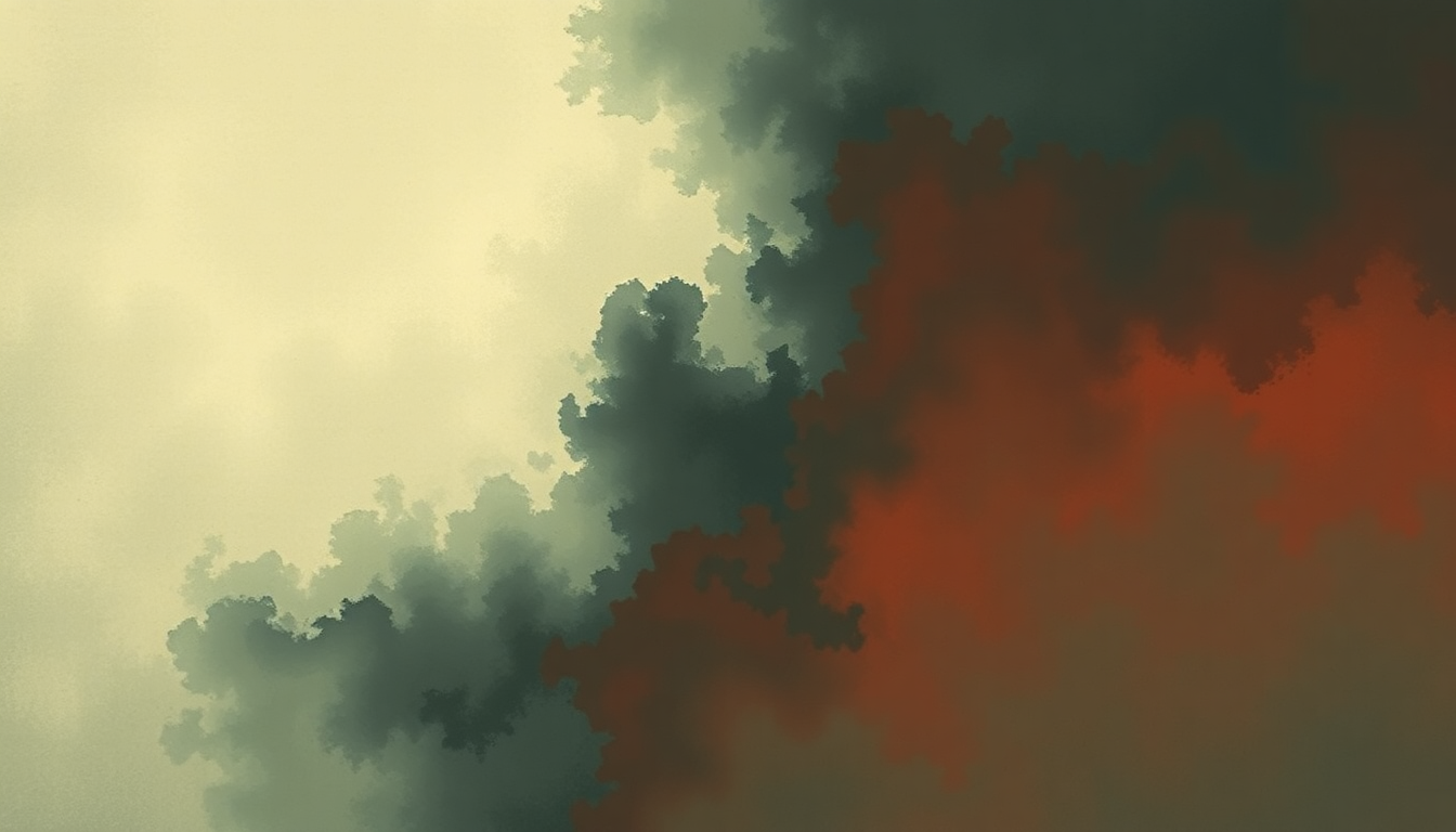 Fan-driven abstract illustration evoking the emotional arc of Moral Compass by Cave In