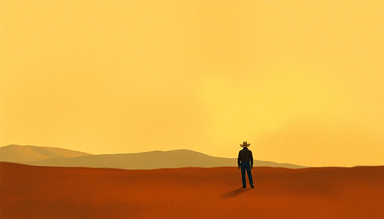 Fan-driven abstract illustration evoking the emotional arc of More to Me by Charley Pride