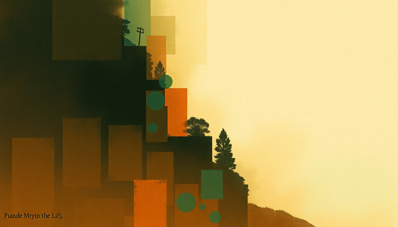 Fan-driven abstract illustration evoking the emotional arc of Most Likely You Go Your Way (and I'll Go Mine) by Bob Dylan