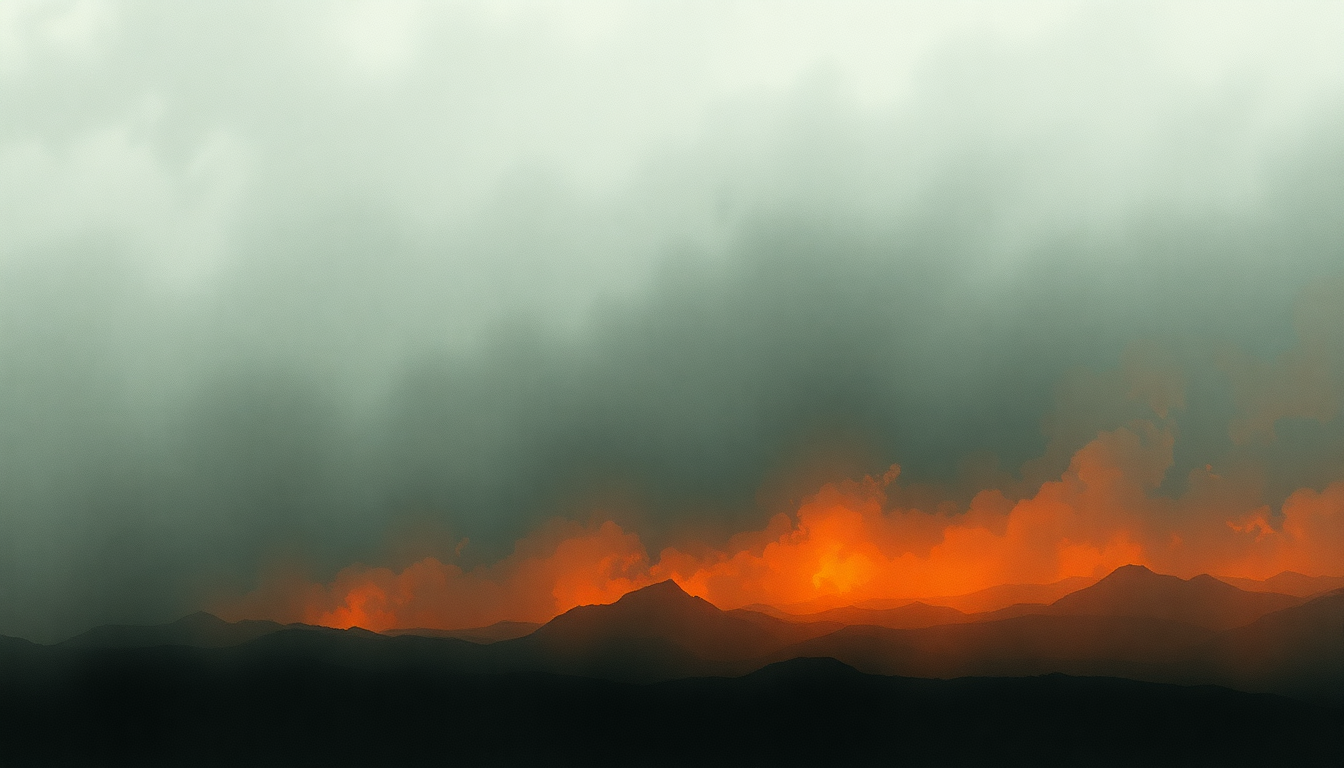 Fan-driven abstract illustration evoking the emotional arc of Motherfucker Redeemer by Godspeed You Black Emperor