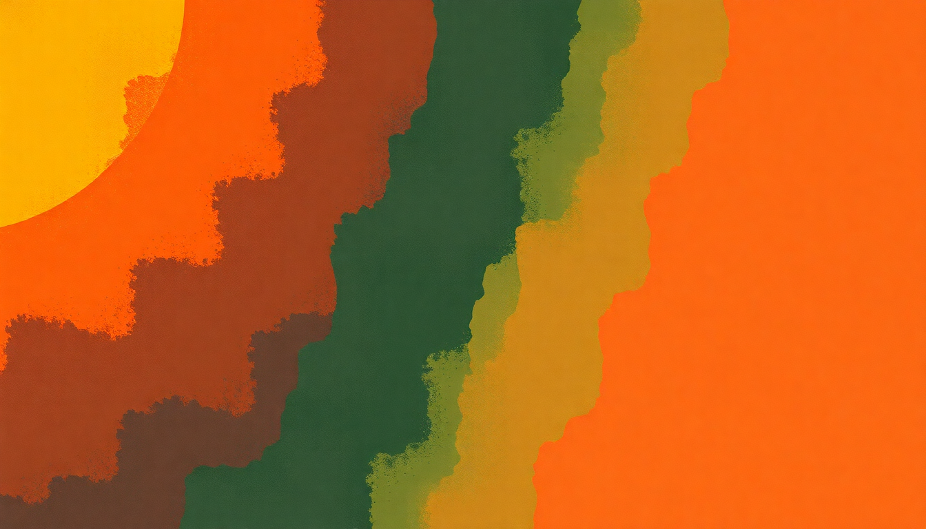 Fan-driven abstract illustration evoking the emotional arc of Moussuluki by Salif Keita