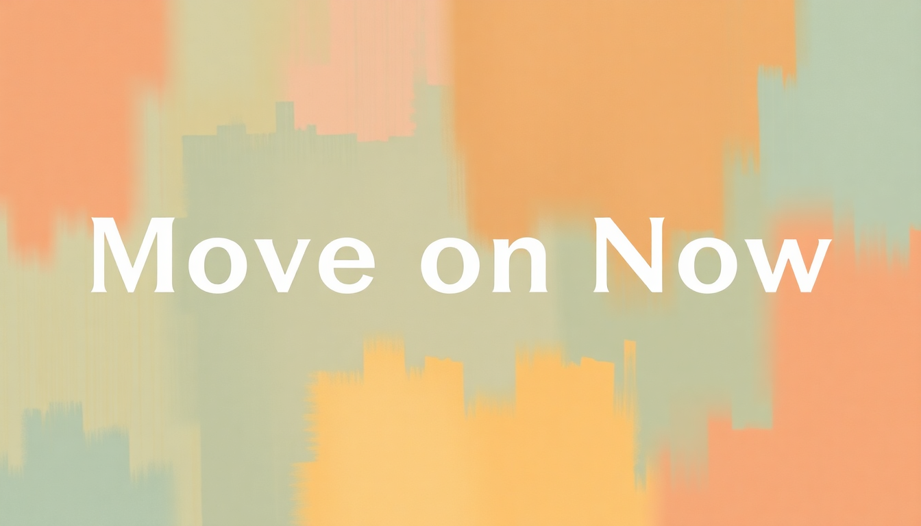 Fan-driven abstract illustration evoking the emotional arc of Move on Now by Hard-Fi