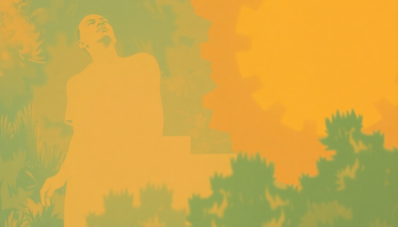 Fan-driven abstract illustration evoking the emotional arc of Mr Kenyatta by Lee Morgan