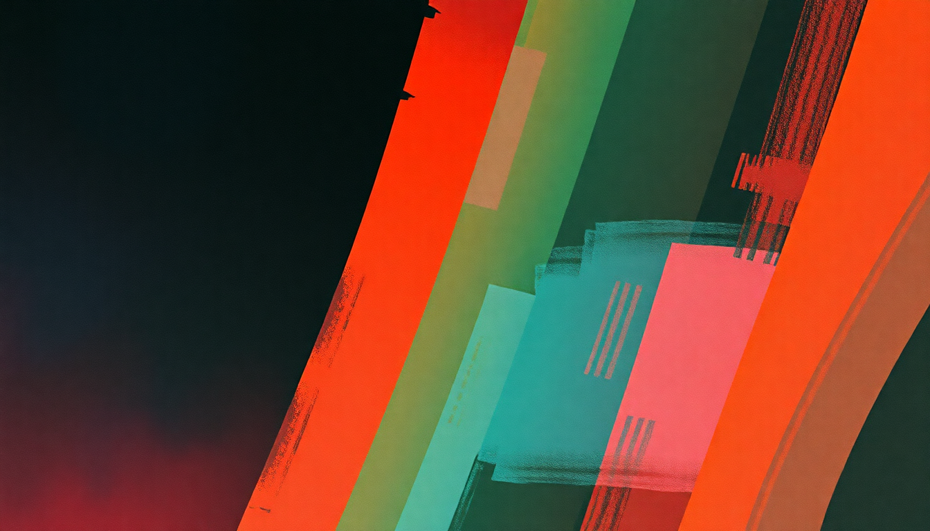 Fan-driven abstract illustration evoking the emotional arc of Music for Chameleons by Gary Numan