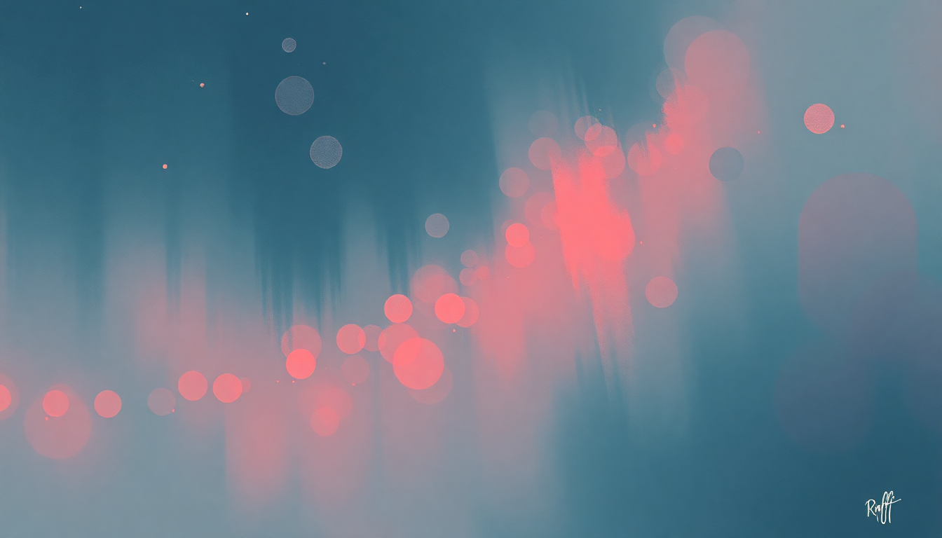 Fan-driven abstract illustration evoking the emotional arc of Must Be Santa by Raffi