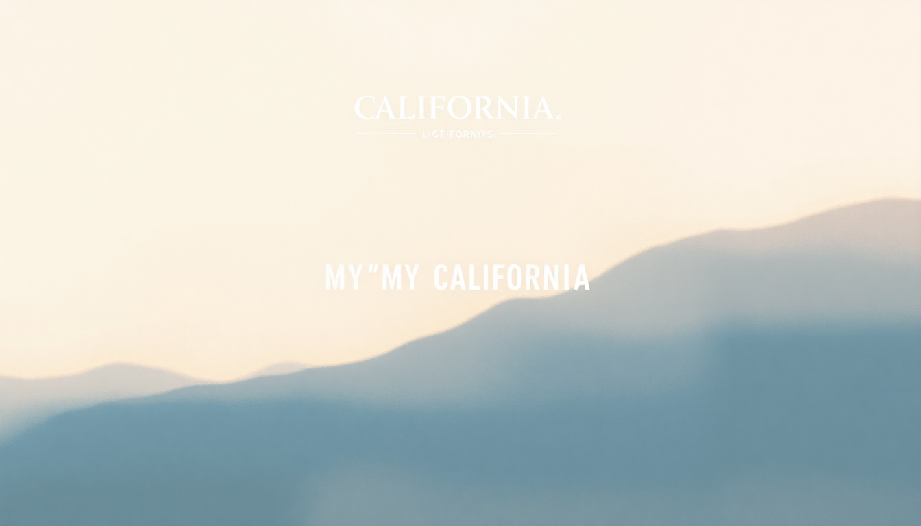 Fan-driven abstract illustration evoking the emotional arc of My California by Lightnin Hopkins