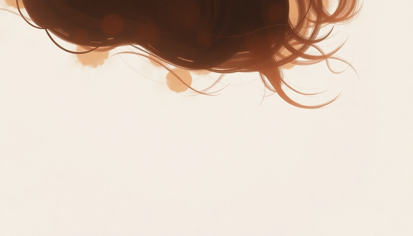 Fan-driven abstract illustration evoking the emotional arc of My Hair by Ariana Grande