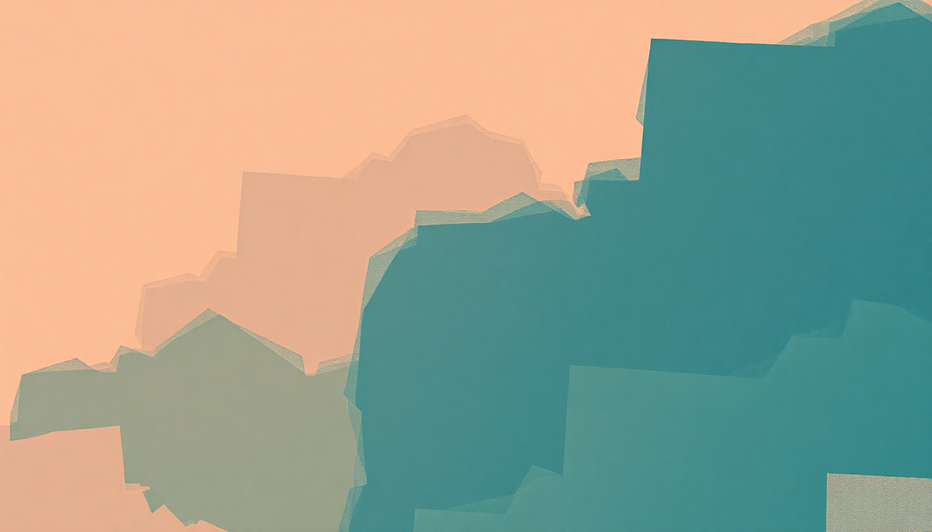 Fan-driven abstract illustration evoking the emotional arc of My Mathematical Mind by Spoon