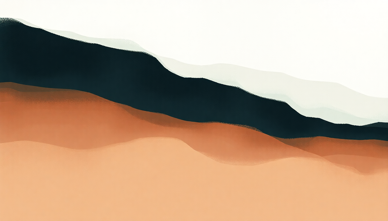 Fan-driven abstract illustration evoking the emotional arc of My Mind's Got a Mind of Its Own by Jimmie Dale Gilmore