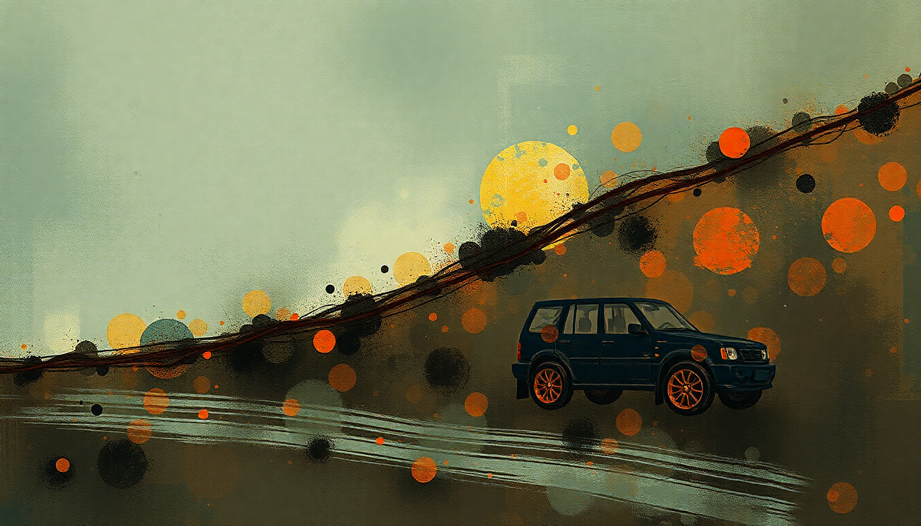 Fan-driven abstract illustration evoking the emotional arc of My Name Is Mud by Primus