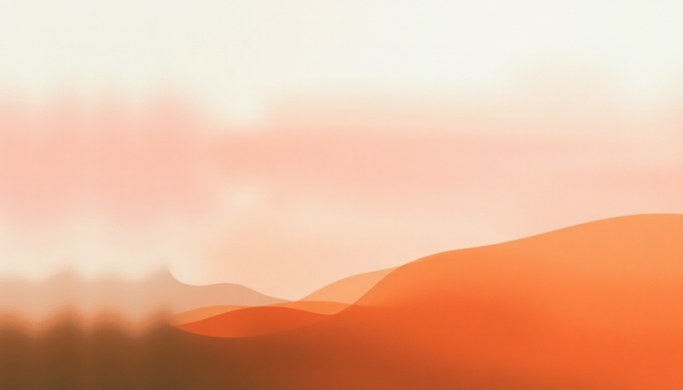 Fan-driven abstract illustration evoking the emotional arc of N.O. by Lambchop