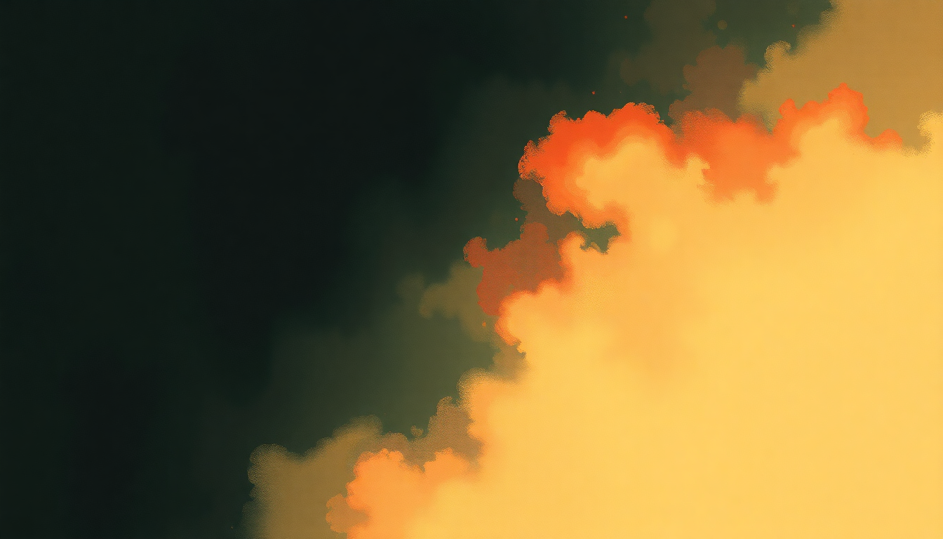 Fan-driven abstract illustration evoking the emotional arc of Napalm Brain Scatter Brain by DJ Shadow