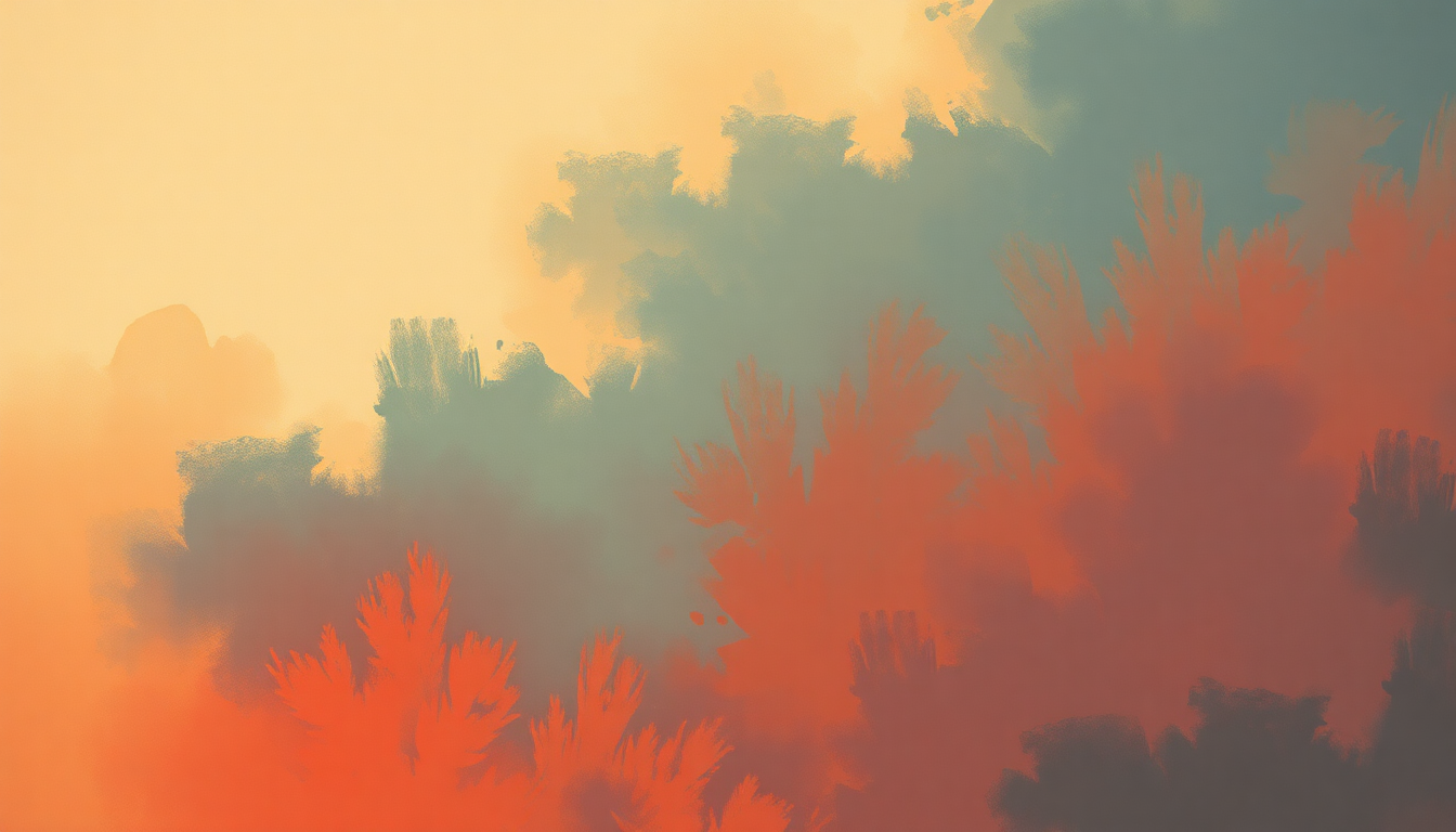 Fan-driven abstract illustration evoking the emotional arc of Ndimi Wene by Konono No 1