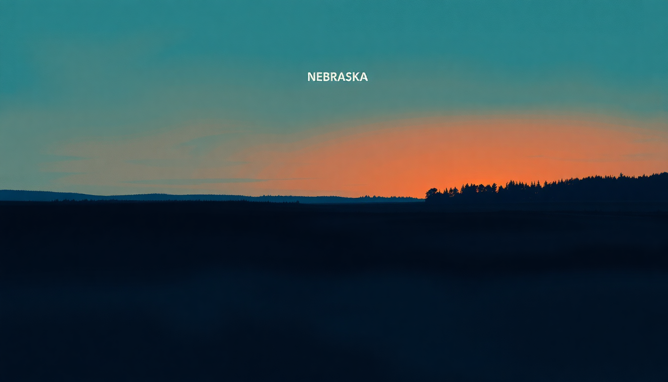 Fan-driven abstract illustration evoking the emotional arc of Nebraska by Bruce Springsteen