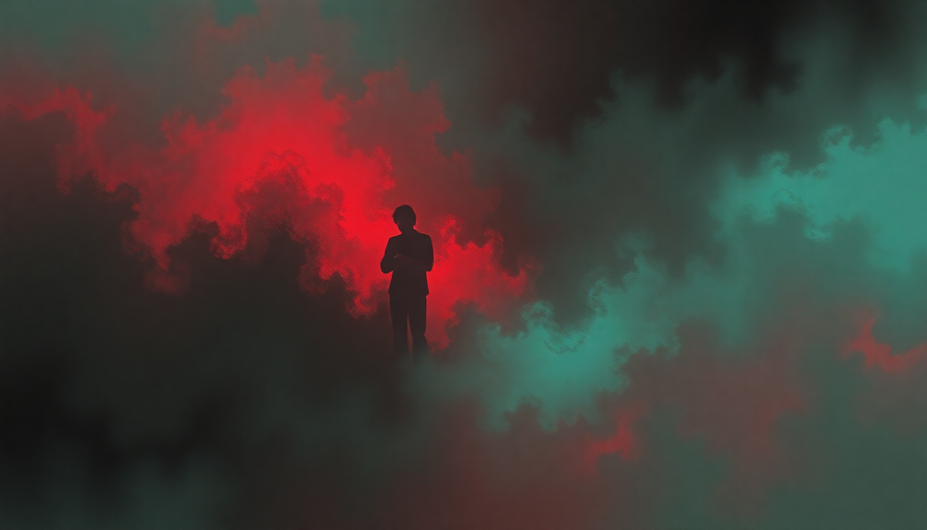 Fan-driven abstract illustration evoking the emotional arc of Never Understand by The Jesus and Mary Chain