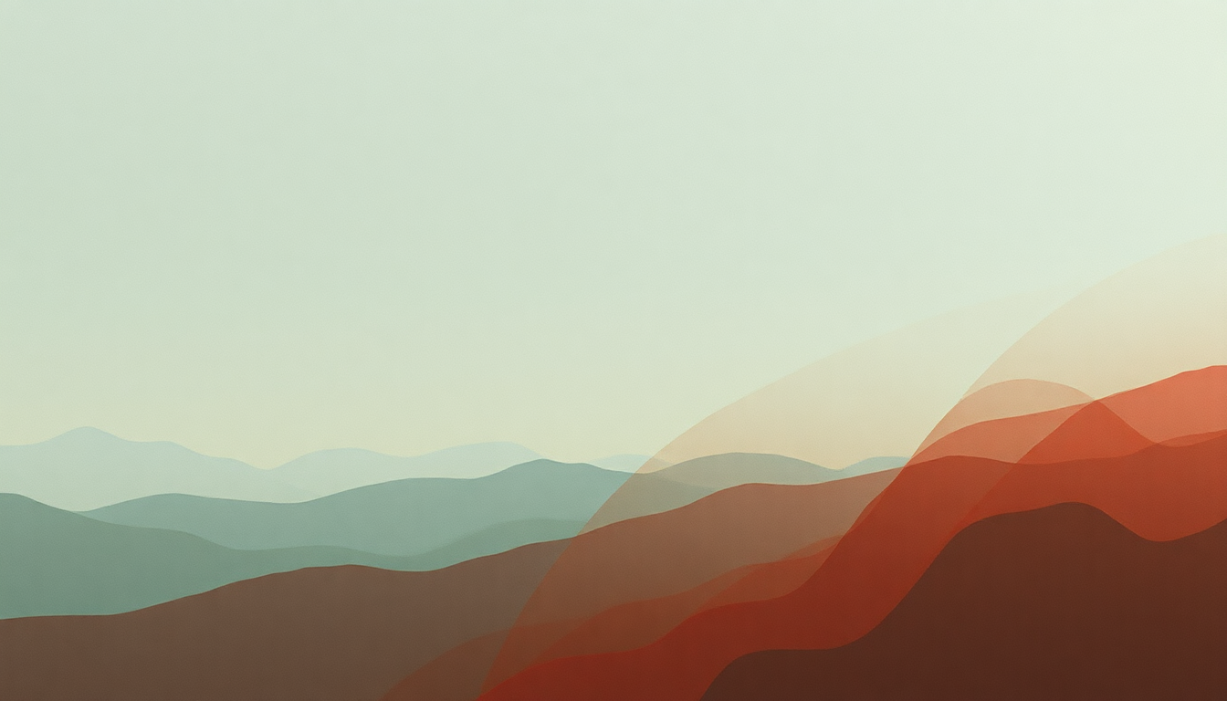 Fan-driven abstract illustration evoking the emotional arc of New Babylon by Nick Mulvey