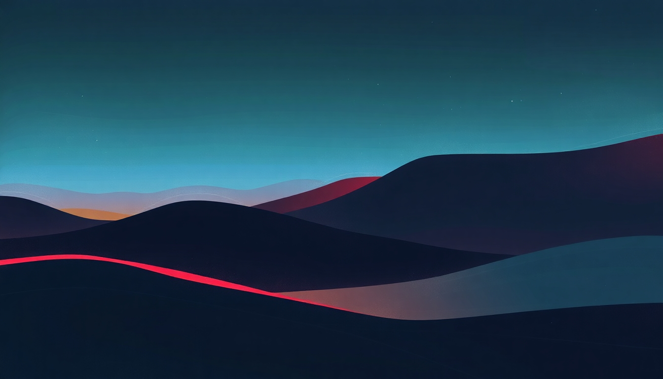 Fan-driven abstract illustration evoking the emotional arc of New Song by Howard Jones