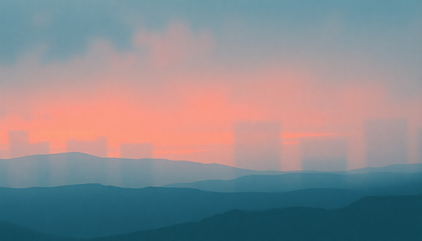 Fan-driven abstract illustration evoking the emotional arc of New Year's by Codeine