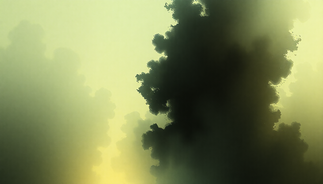 Fan-driven abstract illustration evoking the emotional arc of Night People by Deafheaven