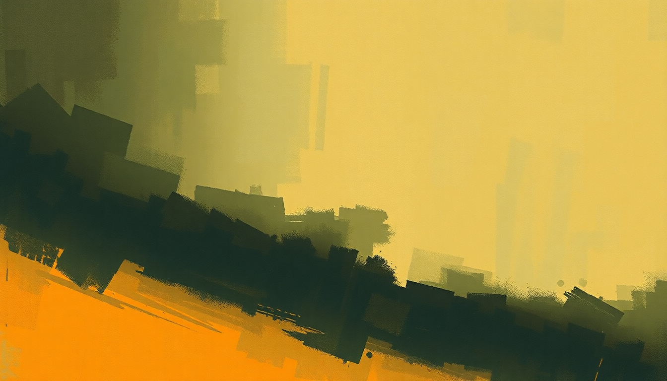 Fan-driven abstract illustration evoking the emotional arc of Night Train by James Brown