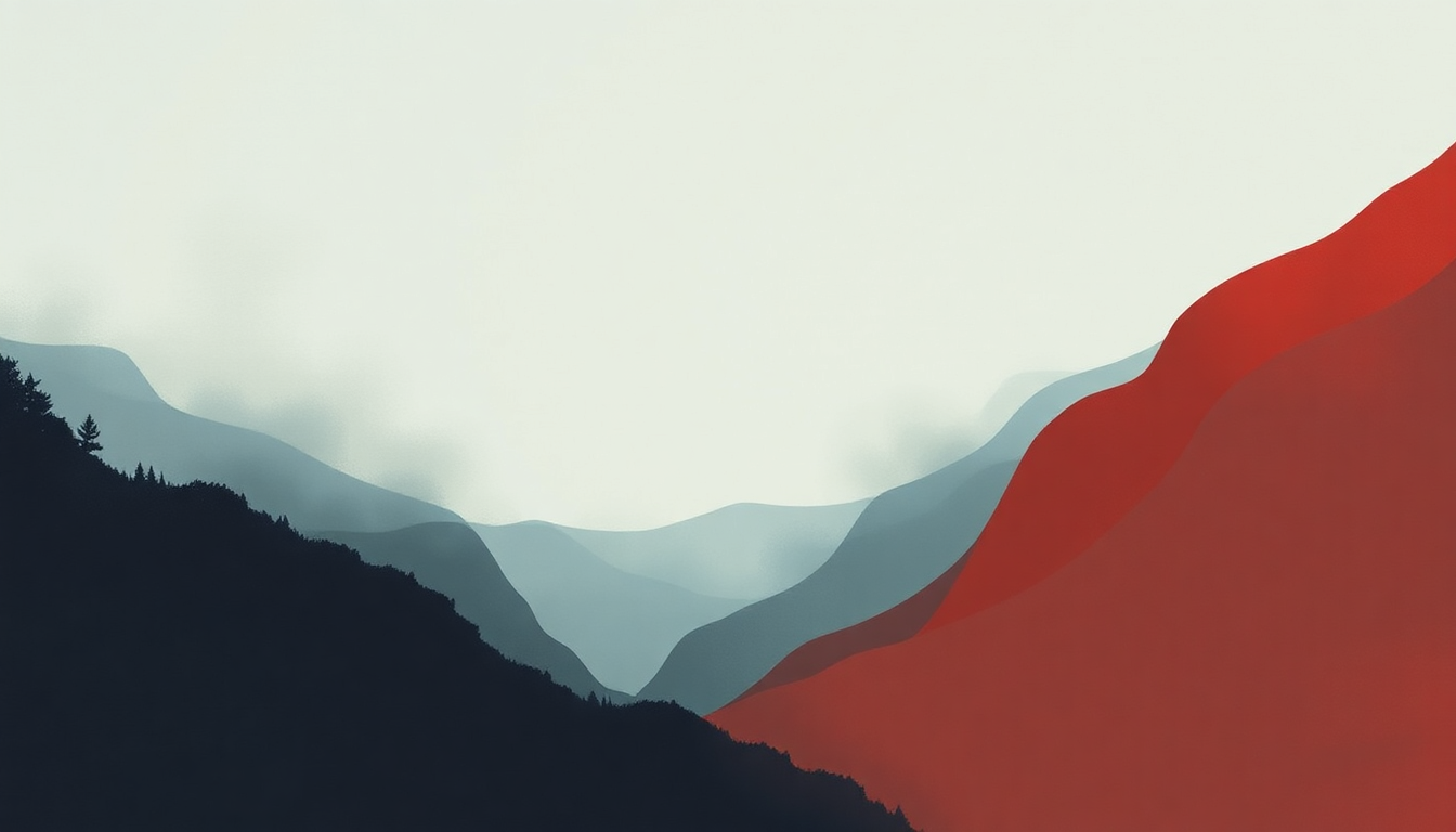 Fan-driven abstract illustration evoking the emotional arc of Nitrous by Nick Mulvey