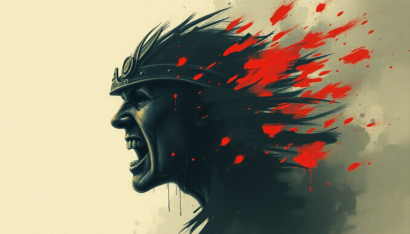 Fan-driven abstract illustration evoking the emotional arc of No Class by Motörhead