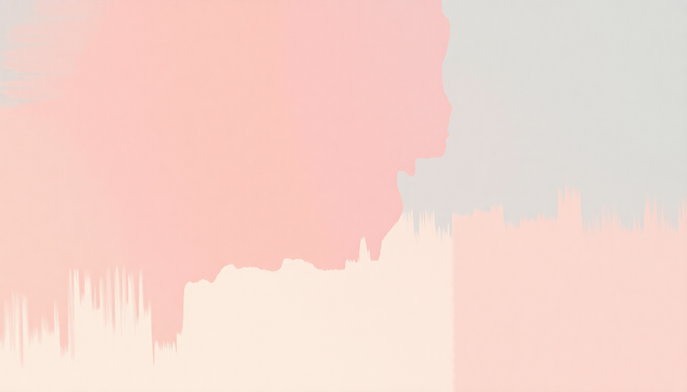 Fan-driven abstract illustration evoking the emotional arc of No Doubt About It by ABBA