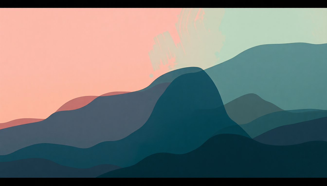 Fan-driven abstract illustration evoking the emotional arc of Nonchalant by 6LACK