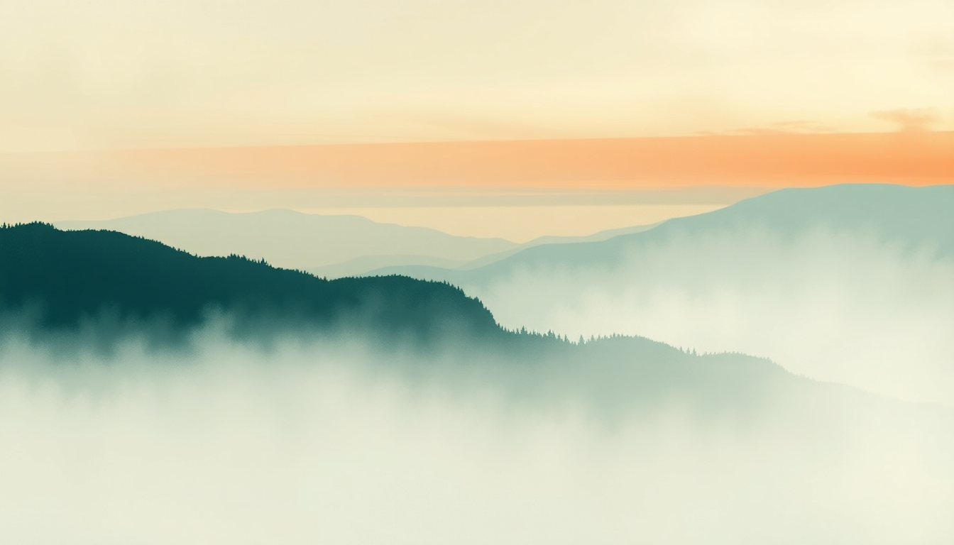 Fan-driven abstract illustration evoking the emotional arc of North Carolina by Wednesday