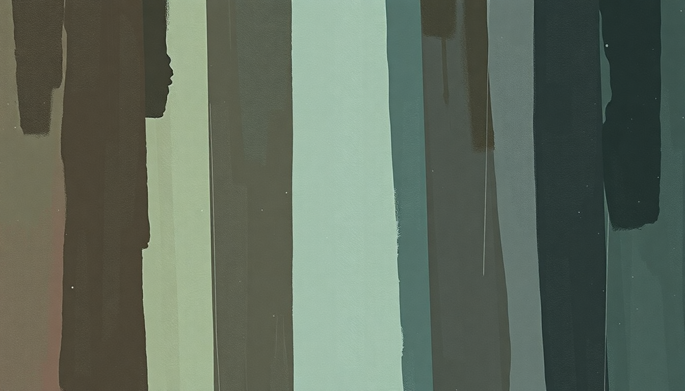 Fan-driven abstract illustration evoking the emotional arc of Northern Star by Hole