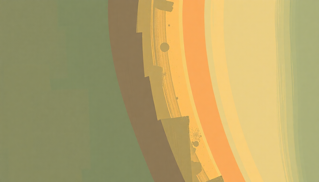 Fan-driven abstract illustration evoking the emotional arc of Nothing Feels Good by The Promise Ring