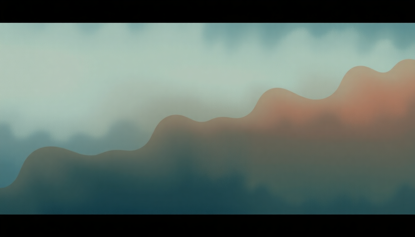 Fan-driven abstract illustration evoking the emotional arc of Now by Maxwell